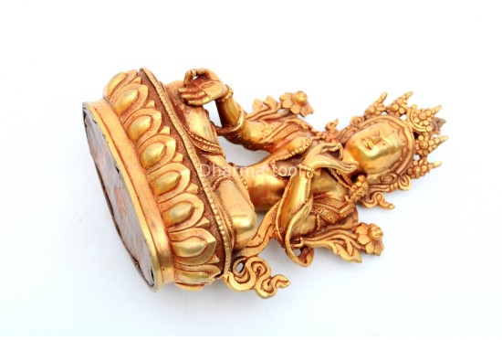 White Tara Buddha Statue – Gold Gilded & Handcrafted