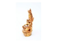 White Tara Buddha Statue – Gold Gilded & Handcrafted