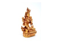 White Tara Buddha Statue – Gold Gilded & Handcrafted