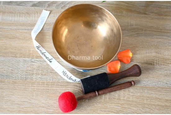 8-Inch Diameter Tibetan Singing Bowl – Handmade in Nepal