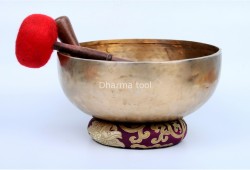 10-Inch Diameter Tibetan Singing Bowl – Traditional Seven-Metal Sound Bowl