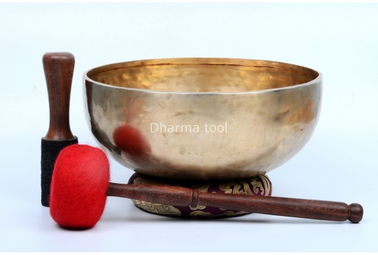 10-Inch Diameter Tibetan Singing Bowl – Traditional Seven-Metal Sound Bowl