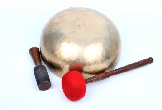10-Inch Diameter Tibetan Singing Bowl – Traditional Seven-Metal Sound Bowl