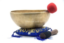 13-Inch Diameter Tibetan Singing Bowl – Large Healing & Meditation Bowl