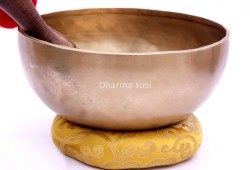 9-Inch Diameter Tibetan Singing Bowl – Deep Resonant Meditation Bowl