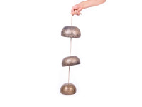 Hanging Singing Bowl Chime / Wind Bell - 3 Bowl Chakra Set