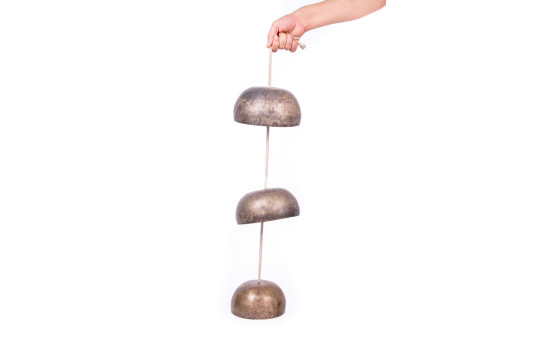 Hanging Singing Bowl Chime / Wind Bell - 3 Bowl Chakra Set