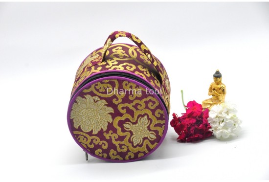 7-Inch Jhumka Full Moon Singing Bowl – Thick-Walled Healing Set with Tingsha and Chakra Bracelet