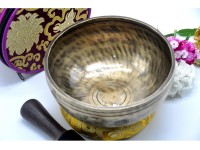 8 inches Diameter Jhumka Full Moon Singing Bowl – Thick-Walled for Deep Healing Sound – Handmade in Nepal