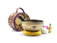 8 inches Diameter Jhumka Full Moon Singing Bowl – Thick-Walled for Deep Healing Sound – Handmade in Nepal