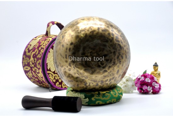 10 Inches Diameter Jhumka Full Moon Singing Bowl – Thick-Walled Bowl for Powerful Healing Sound