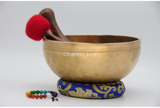 9-Inch Jhumka Sound Bowl – Deep Tone Thick-Wall Healing Bowl
