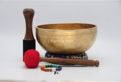 9-Inch Jhumka Sound Bowl – Deep Tone Thick-Wall Healing Bowl
