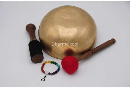 9-Inch Jhumka Sound Bowl – Deep Tone Thick-Wall Healing Bowl