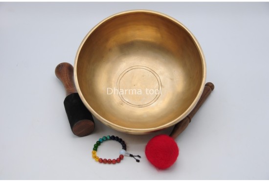 10-Inch Jhumka Healing Bowl – Thick-Wall Deep Resonance Sound Tool