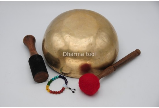 10-Inch Jhumka Healing Bowl – Thick-Wall Deep Resonance Sound Tool