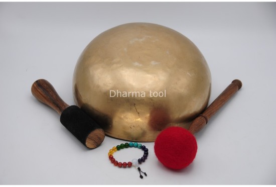 11-Inch Jhumka Resonance Bowl – Thick-Wall Deep Healing Singing Bowl
