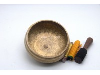 7.5 Inches Diameter Hand Beaten Singing Bowl – Large Himalayan Bowl