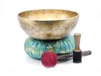 Om Engraved Extra Large Tibetan Singing Bowl – Tibetan Mantra Etched