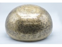 Om Engraved Extra Large Tibetan Singing Bowl – Tibetan Mantra Etched