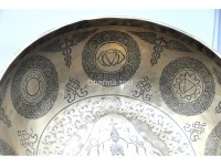 Chakra Yogi Engraved Large Tibetan Singing Bowl – 7 Chakra Symbols