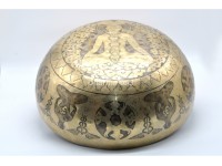Chakra Yogi Engraved Large Tibetan Singing Bowl – 7 Chakra Symbols