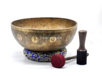 Shree Yantra Carved Singing Bowl – Extra Large Handmade Singing bowl