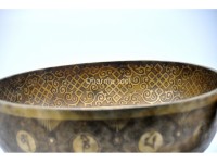 Shree Yantra Carved Singing Bowl – Extra Large Handmade Singing bowl