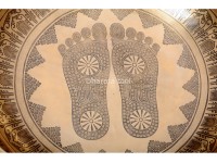 Buddha Foot Engraved Large Tibetan Singing Bowl-Extra large Master Healing Yoga bowl