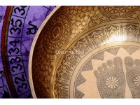 Buddha Foot Engraved Large Tibetan Singing Bowl-Extra large Master Healing Yoga bowl