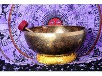 Yin Yang Engraved Large Tibetan Singing Bowl-Extra large Himalayn Singing bowl