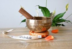 6-Inch Diameter Hand-Etched Tibetan Singing Bowl – Mantra Blessed Meditation Bowl