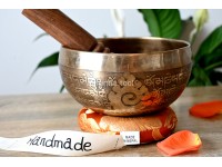 6-Inch Diameter Hand-Etched Tibetan Singing Bowl – Mantra Blessed Meditation Bowl