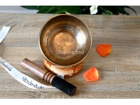 6-Inch Diameter Hand-Etched Tibetan Singing Bowl – Mantra Blessed Meditation Bowl