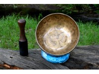 Hindu OM Etched Tibetan Singing Bowl – Multiple Size Option