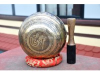 Conch Symbol Tibetan Singing Bowl – Hand-Etched Himalayan Singing Bowl (Multiple Size Options)