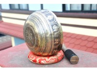 Conch Symbol Tibetan Singing Bowl – Hand-Etched Himalayan Singing Bowl (Multiple Size Options)
