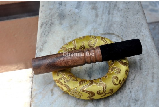 Hindu Om Etched Tibetan Singing Bowl – Natural Finish (Multiple Size Options)