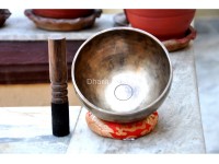 7 Chakra Symbols Engraved Tibetan Singing Bowl – Old Finish (Multiple Size Options)