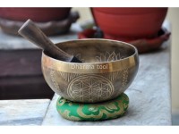 Seed of Life Sacred Geometry Tibetan Singing Bowl – Multiple Size Options