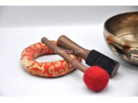 Om Mani Padme Hum Tibetan Singing Bowl with Potala Gate & Buddha Eyes
