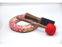 Flower of Life Tibetan Singing Bowl with Mantra Engravings & Mandala Back Design