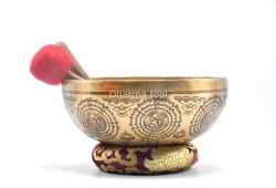 Amitabha Buddha Tibetan Singing Bowl – Premium Etched Bowl by Thanka Artists