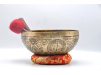 Chakra Yogi Tibetan Singing Bowl – Hand-Etched by Thanka Artists