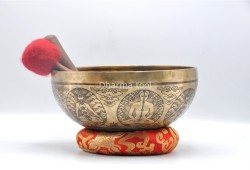 Chakra Yogi Tibetan Singing Bowl – Hand-Etched by Thanka Artists