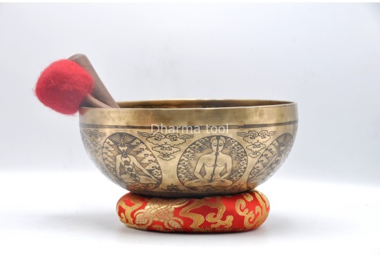 Chakra Yogi Tibetan Singing Bowl – Hand-Etched by Thanka Artists