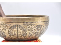 Chakra Yogi Tibetan Singing Bowl – Hand-Etched by Thanka Artists