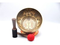 Chakra Yogi Tibetan Singing Bowl – Hand-Etched by Thanka Artists