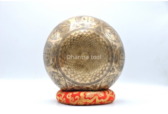 Chakra Yogi Tibetan Singing Bowl – Hand-Etched by Thanka Artists