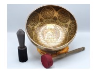 Akshobhya Buddha Tibetan Singing Bowl – Hand-Etched by Master Thanka Artists